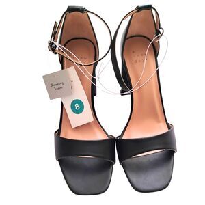 Women's Shelly Heels with Memory Foam Insole Black - A New Day - SIZE 8